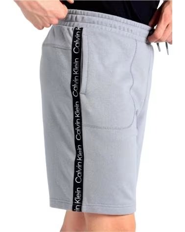 CALVIN KLEIN CALVIN KLEIN PANTALONCINO SPORTIVO GRIGIO DA UOMO GLACIER GRAY