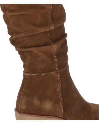 CHIKA10 STIVALI CON ZEPPA CHIKA10 DA DONNA IN CAMOSCIO BLU NAVY DEEP BLUE