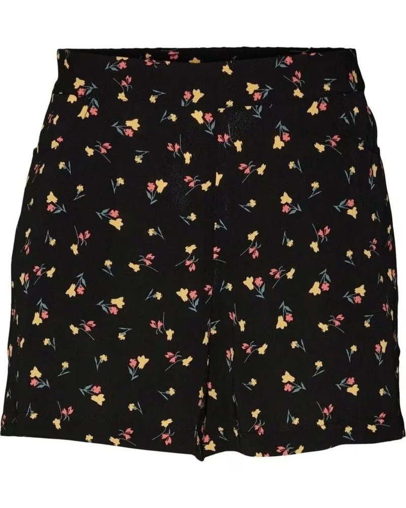 NOISY MAY SHORTS 27023867 FLORAL BLACK