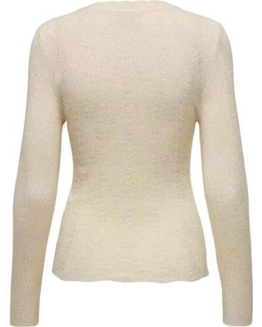 ONLY WOMEN´S FINE KNIT CREW NECK SWEATER BROWN