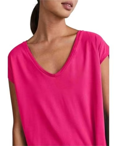 PIECES T-SHIRT À MANCHES COURTES COL EN V 17095260 PINK