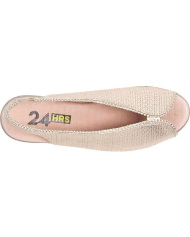 24 HORAS 24 HORAS KEIL-ABENDSCHUHE FÜR DAMEN IN ROT RED