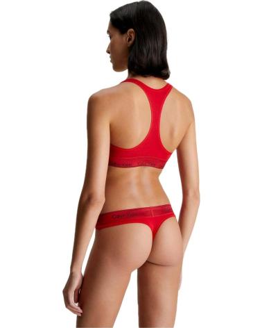 CALVIN KLEIN BIKINI COMPLETO EN PARA MUJER RUSTID RED METALLIC