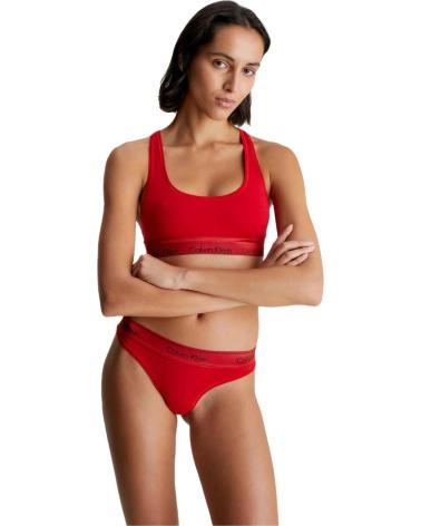 CALVIN KLEIN BIKINI COMPLETO EN PARA MUJER RUSTID RED METALLIC