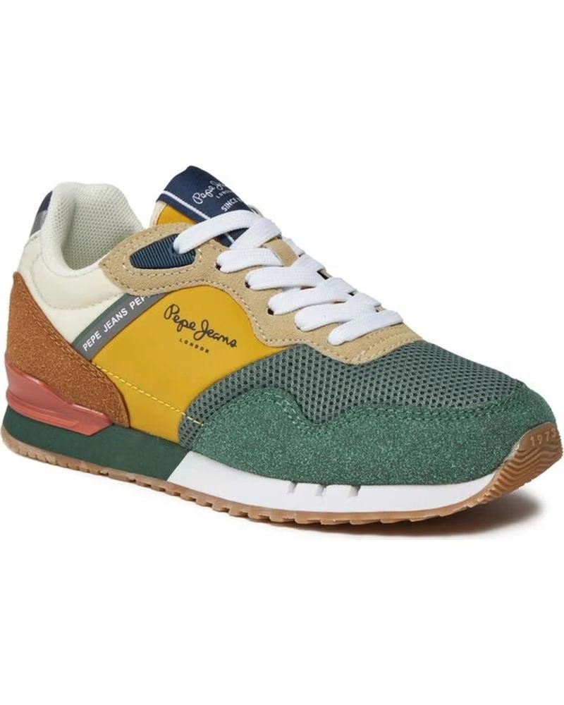 PEPE JEANS ZAPATILLAS EN PARA NINOS 65KHAKI GREEN