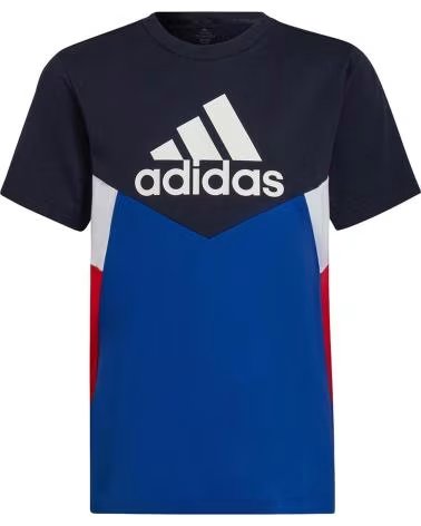 ADIDAS ADIDAS COLORBLOCK T-SHIRT WITH FRONT LOGO