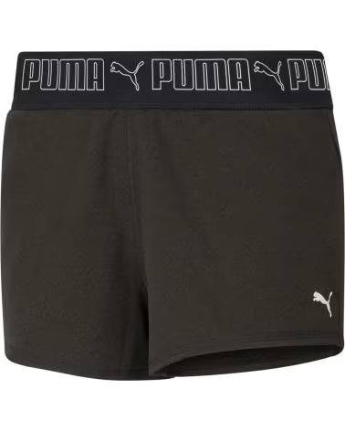 PUMA PUMA SPORTSWEAR COM CINTURA ELÁSTICA LOGOTIPADA PUMA BLACK