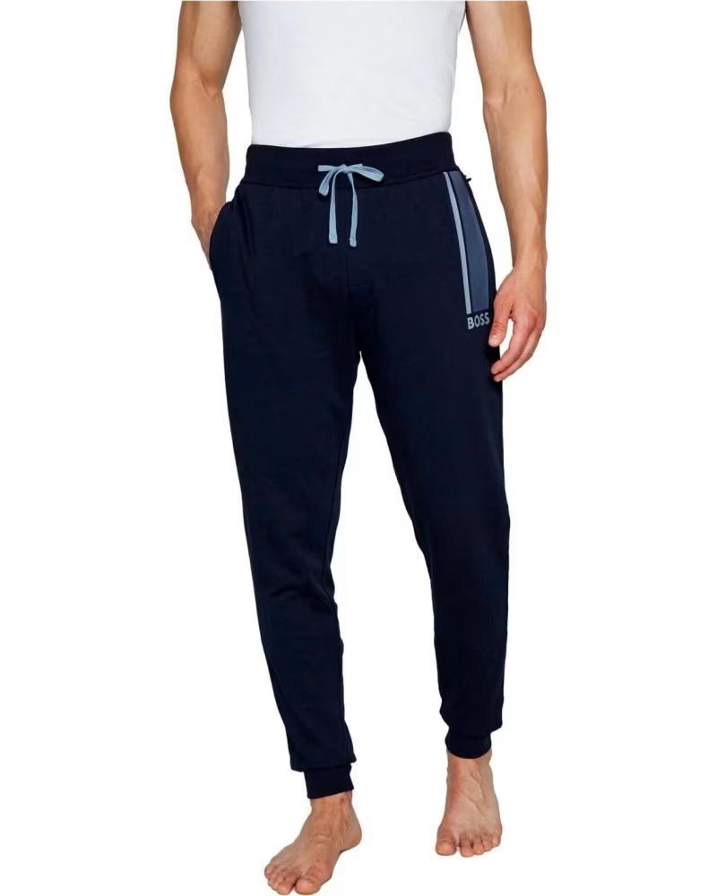 HUGO BOSS PANTALÓN DE CHÁNDAL CON LOGO LATERAL DARK BLUE