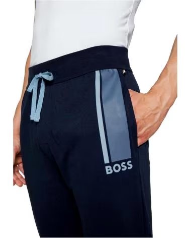 HUGO BOSS PANTALÓN DE CHÁNDAL CON LOGO LATERAL DARK BLUE