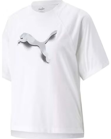 PUMA CAMISETA PUMA DE MANGA CURTA COM LOGÓTIPO ESTAMPADO PUMA WHITE