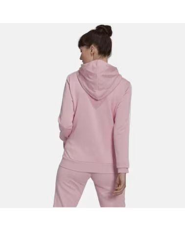 ADIDAS MOLETOM COM CAPUZ E ZÍPER ADIDAS 3S FT FZ HD FEMININO, ROSA ROSA