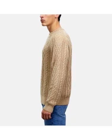 RHYTHM MAGLIONE A TRECCE RHYTHM DA UOMO IN BEIGE BEIGE