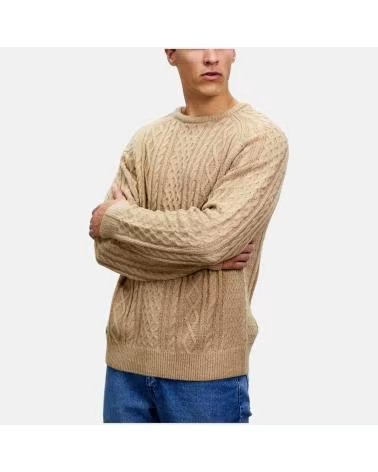 RHYTHM MAGLIONE A TRECCE RHYTHM DA UOMO IN BEIGE BEIGE