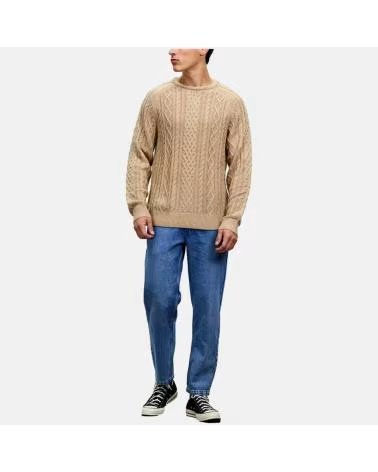 RHYTHM MAGLIONE A TRECCE RHYTHM DA UOMO IN BEIGE BEIGE