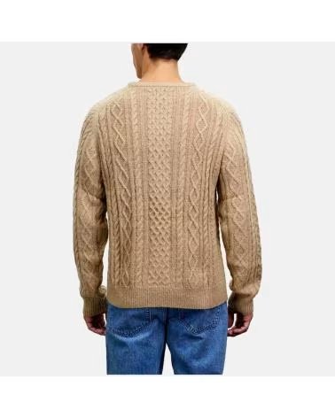 RHYTHM MAGLIONE A TRECCE RHYTHM DA UOMO IN BEIGE BEIGE