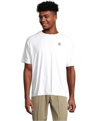 FILA T-SHIRT A MANICHE CORTE FILA DA UOMO BLANCO