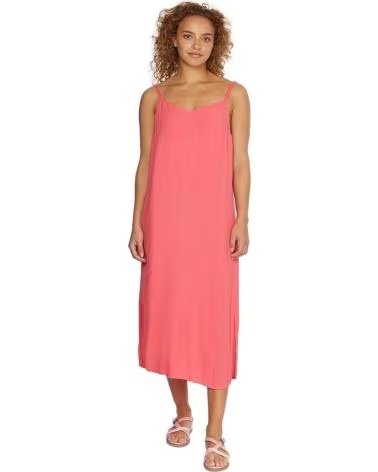 TOMMY JEANS VESTIDO LENCERO DE TIRANTES FINOS TOMMY JEANS PARA MUJER ROSA