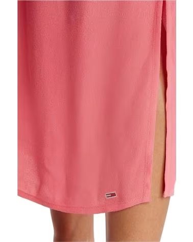 TOMMY JEANS VESTIDO LENCERO DE TIRANTES FINOS TOMMY JEANS PARA MUJER ROSA