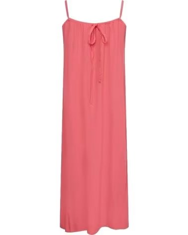 TOMMY JEANS VESTIDO LENCERO DE TIRANTES FINOS TOMMY JEANS PARA MUJER ROSA