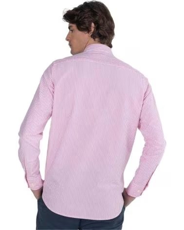 EL PULPO CHEMISE RAYÉE FINE EN COTON POUR HOMME EL PULPO ROSA