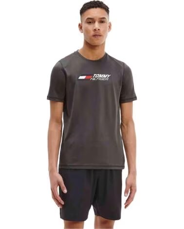 TOMMY HILFIGER TOMMY HILFIGER HERREN T-SHIRT MIT KURZEN ÄRMELN GRIS