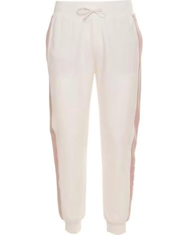 GUESS PANTALONI LUNGHI GUESS A VITA ALTA DA DONNA IN ROSA ROSA