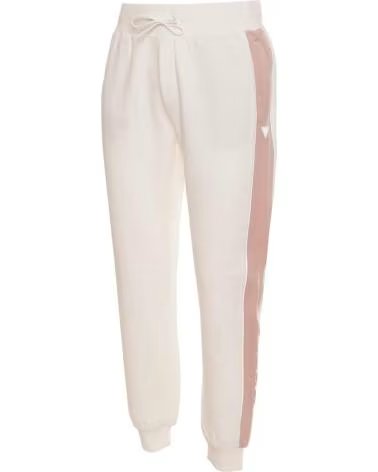 GUESS PANTALONI LUNGHI GUESS A VITA ALTA DA DONNA IN ROSA ROSA