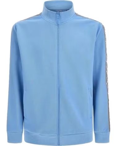 GUESS SWEAT À CAPUCHE ZIPPÉ INTÉGRAL GUESS POUR HOMME BLEU AZUL