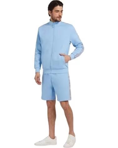 GUESS SWEAT À CAPUCHE ZIPPÉ INTÉGRAL GUESS POUR HOMME BLEU AZUL