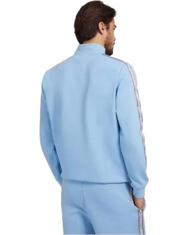 GUESS SWEAT À CAPUCHE ZIPPÉ INTÉGRAL GUESS POUR HOMME BLEU AZUL