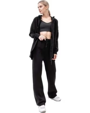 GUESS MOLETOM COM CAPUZ PRETO GUESS FEMININO NEGRO