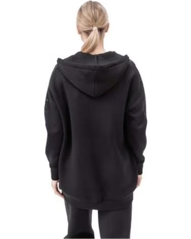 GUESS MOLETOM COM CAPUZ PRETO GUESS FEMININO NEGRO