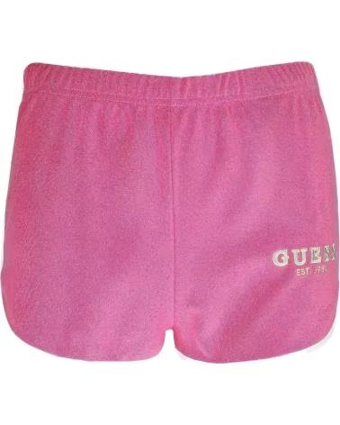GUESS PANTALÓN CORTO DEPORTIVO GUESS PARA MUJER ROSA