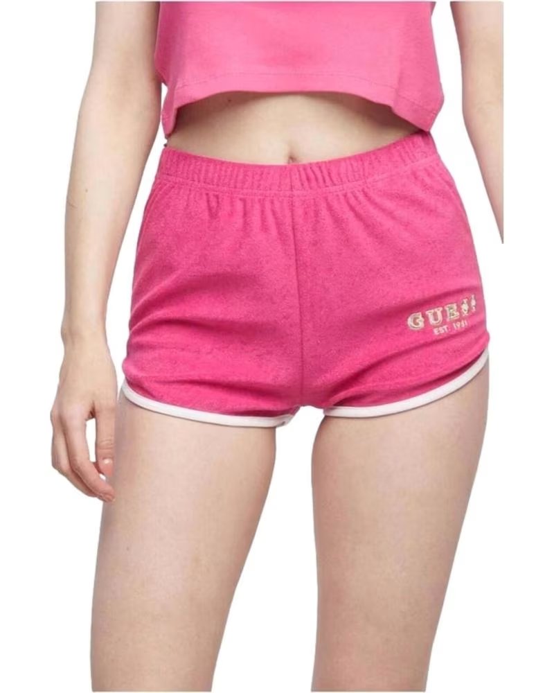 GUESS PANTALÓN CORTO DEPORTIVO GUESS PARA MUJER ROSA