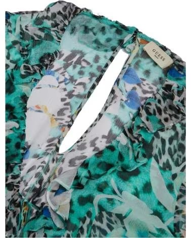 GUESS GUESS KURZ-OVERALL MIT BLUMENPRINT, LANGEN ÄRMELN UND V-AUSSCHNITT MULTICOLOR