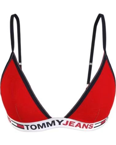 TOMMY HILFIGER ROTER TOMMY HILFIGER BIKINI-TOP FÜR DAMEN ROJO
