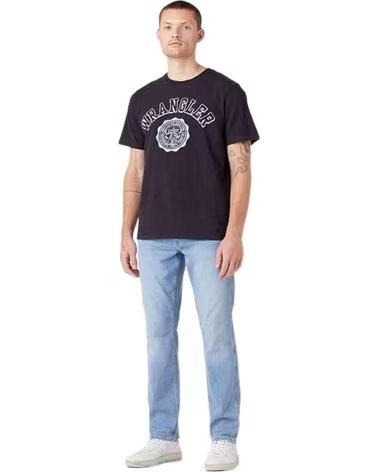 T-SHIRT A MANICHE CORTE WRANGLER DA UOMO, RIFERIMENTO 858932 NEGRO