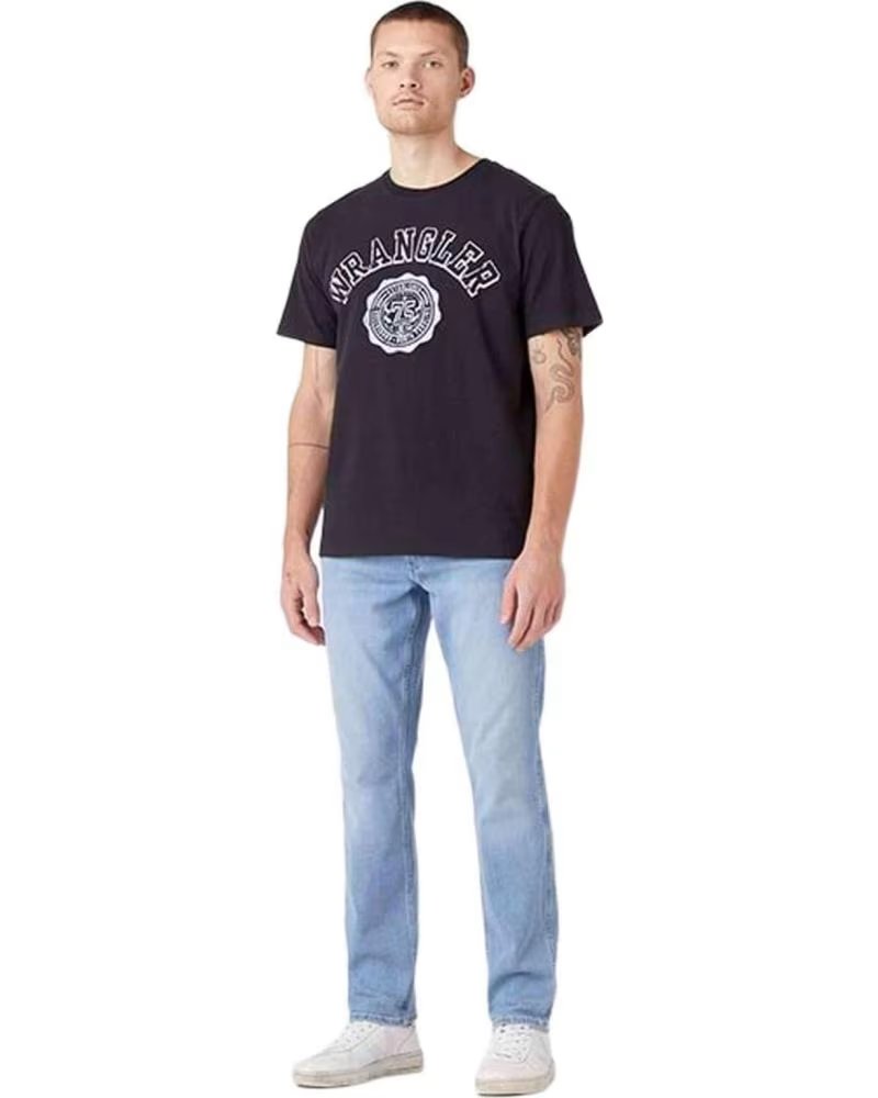 T-SHIRT À MANCHES COURTES WRANGLER POUR HOMME, RÉFÉRENCE 858932 NEGRO