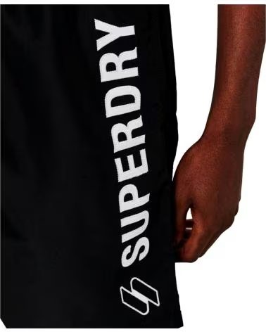 SUPERDRY SUPERDRY BADESHORTS FÜR HERREN, SCHWARZ NEGRO