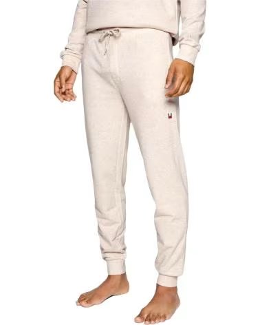 TOMMY HILFIGER PANTALONI LUNGHI IN MAGLIA TOMMY HILFIGER DA UOMO BEIGE