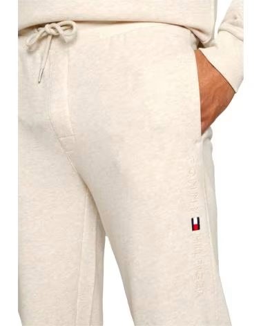 TOMMY HILFIGER PANTALONI LUNGHI IN MAGLIA TOMMY HILFIGER DA UOMO BEIGE