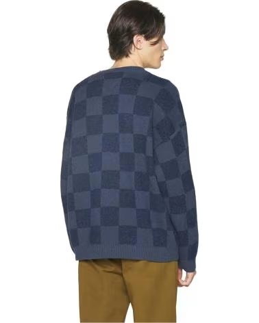 TOMMY JEANS MAGLIONE TOMMY JEANS A QUADRI BLU DA UOMO AZUL