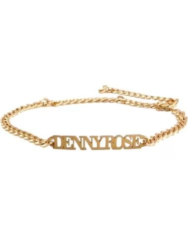 DENNY ROSE DENNY ROSE CINTURÓN DORADO CON LOGO PARA MUJER AMARILLO