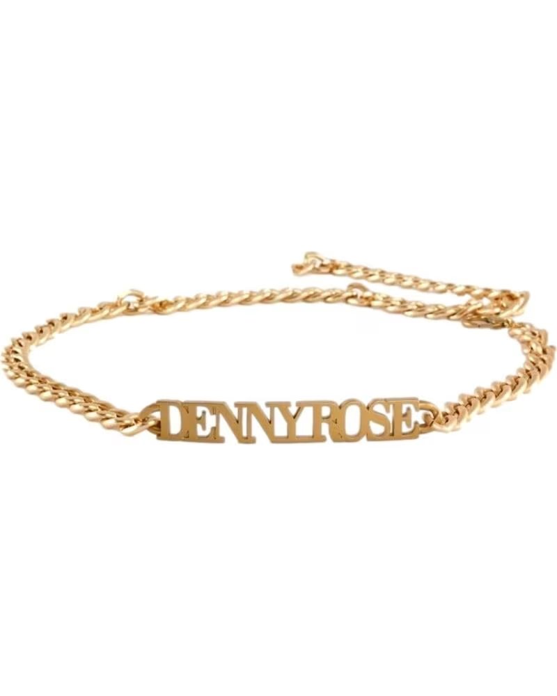 DENNY ROSE DENNY ROSE CINTURÓN DORADO CON LOGO PARA MUJER AMARILLO