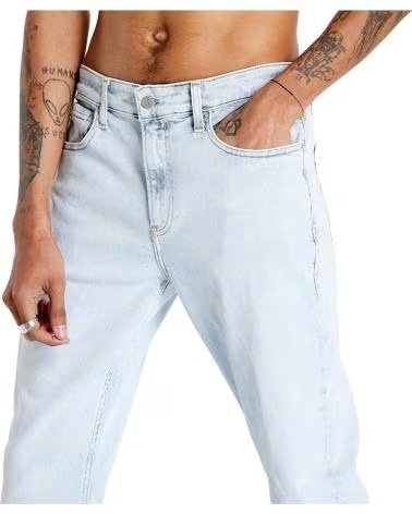 CALVIN KLEIN JEANS DRITTI CALVIN KLEIN DA UOMO IN AZZURRO CHIARO AZUL