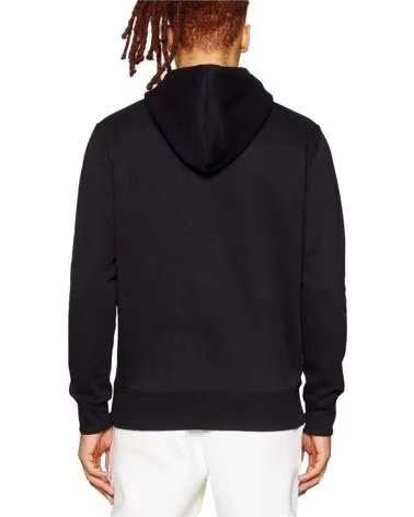 CALVIN KLEIN FELPA CON CAPPUCCIO CALVIN KLEIN JEANS DA UOMO NERA NEGRO