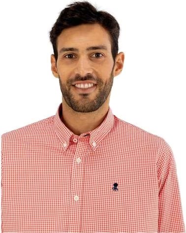 EL PULPO HERREN-LANGARMHEMD EL PULPO ROSA