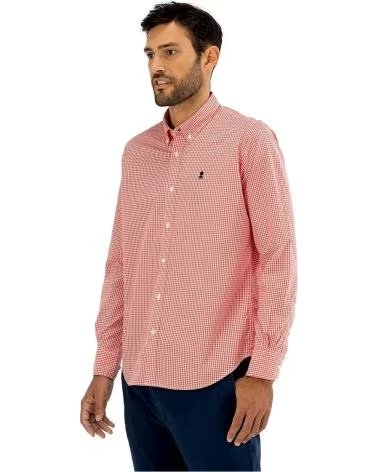 EL PULPO HERREN-LANGARMHEMD EL PULPO ROSA
