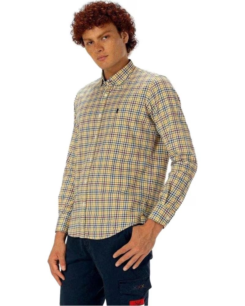 EL PULPO CAMICIA A QUADRI A MANICHE LUNGHE DA UOMO EL PULPO AMARILLO