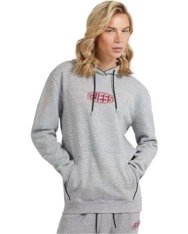 GUESS FELPA CON CAPPUCCIO GUESS DA UOMO GRIGIA GRIS